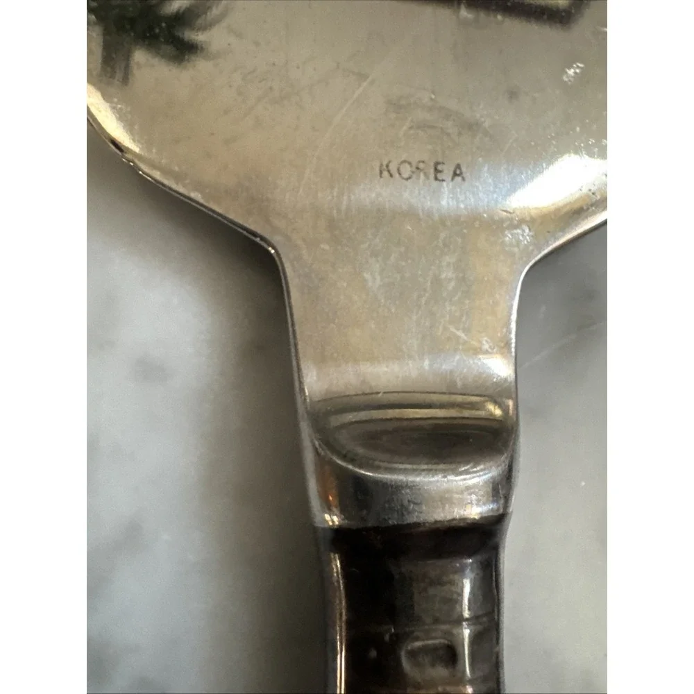Rogers Bros Stainless KINGS STYLE Shell Motif 2 pc Serving Set 1847 E.P. Korea